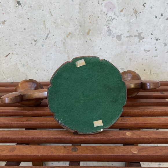 Vintage European Hand Carved Wooden Candelabra - Picture 10 of 10